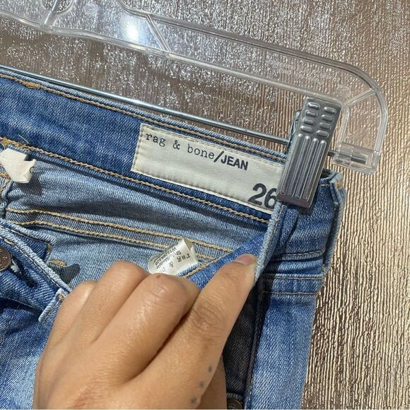 Rag & Bone Capri Skinny Distress In Bromley - Picture 5 of 6